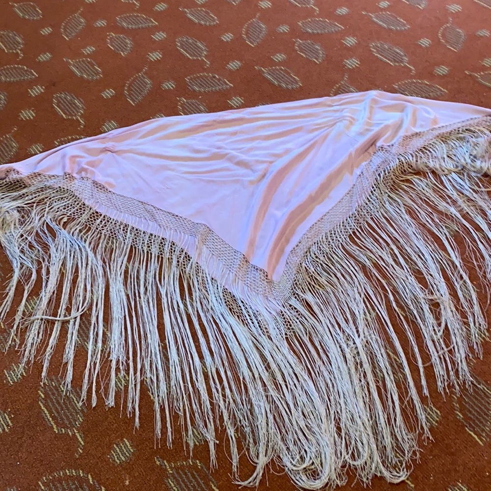 Fringed shawl